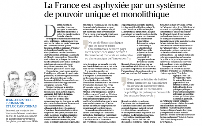 16.04.04_LE FIGARO_Tribune ENA